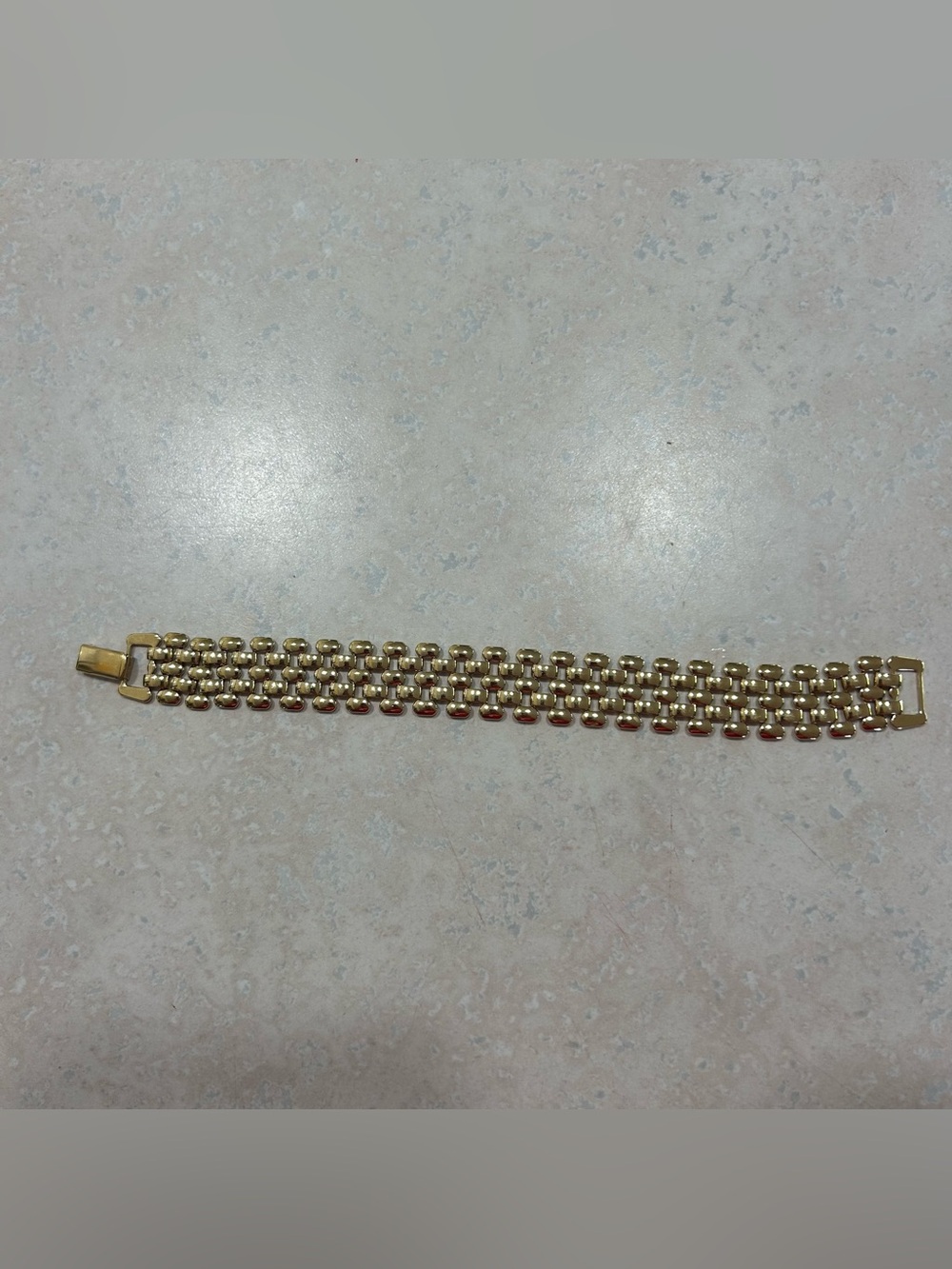 Napier Gold-Tone Multi-Row Link Bracelet 7.5”